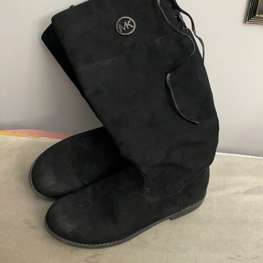 Girls Michael Kors tall black boots